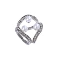 thumbnail image 1 of Minnieouse Diamante de imitación bufanda anillo Clip chal hebilla titular Pin decorativo boda bufandas femeninas sujetador hebillas fijas Type1 NO1, 1 of 6