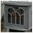 thumbnail image 2 of 17" Freestanding Electric Fireplace Stove, Fire Place Heater with Realistic Logs and Flame Effect and Overheat Protection, 750W/1500W, Gray, 2 of 4