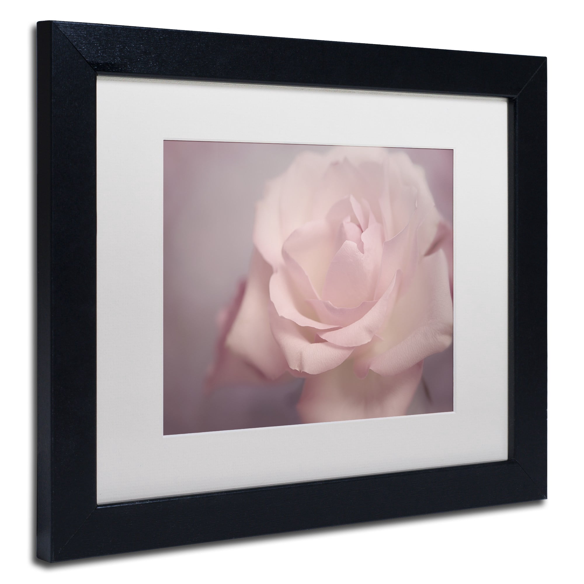 Trademark Fine Art 'Tenderness' Canvas Art by Cora Niele, White Matte, Wood Frame
