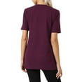thumbnail image 4 of Women's Cotton Crew Neck Short Sleeve Relaxed Fit Basic Tee Shirts, 4 of 4