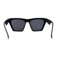 thumbnail image 5 of Womens Gothic Square Rectangle Cat Eye Plastic Fashion Sunglasses [All Black], 5 of 5