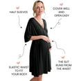 thumbnail image 4 of Avidlove Maternity Dress for Photoshoot 3 in 1 Labor/Delivery/Hospital Gown Maternity Nursing Nightgown Sleepwear for Breastfeeding Casual Baby Shower Dress S-XXL, 4 of 8