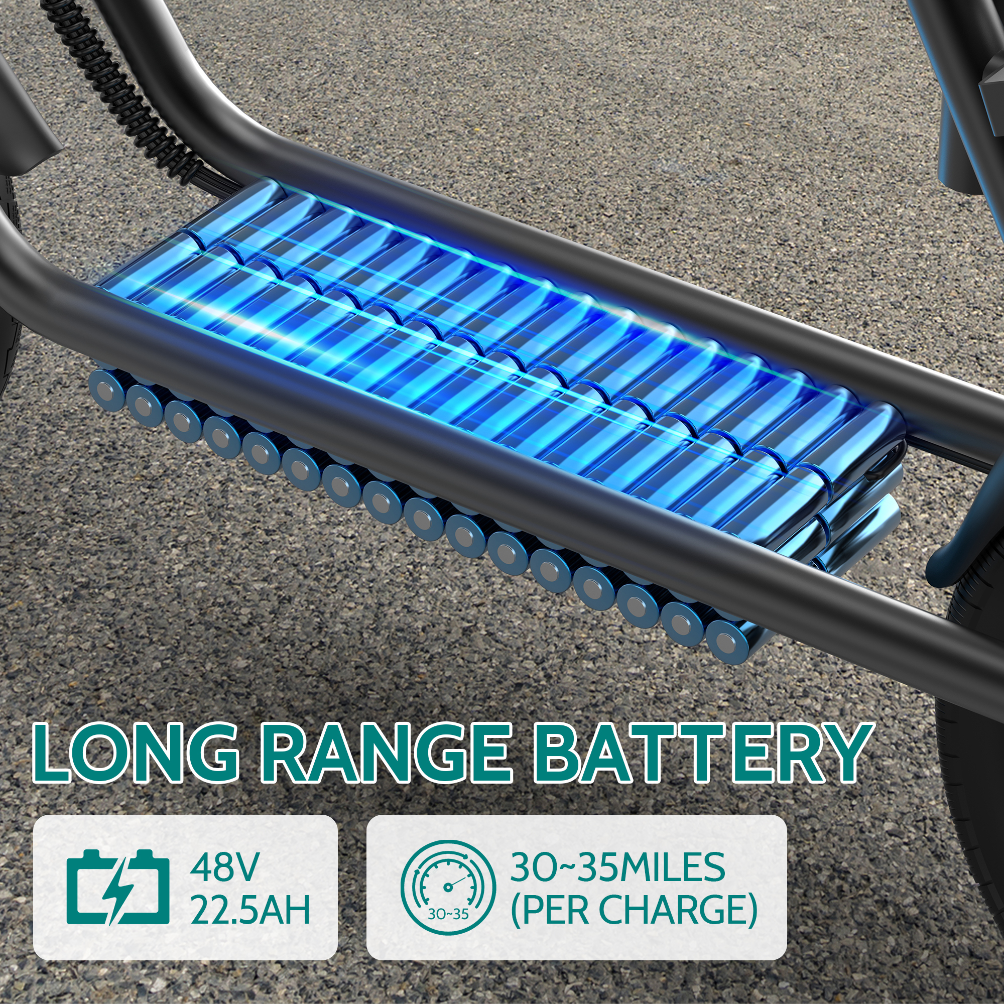 JOYHIS JH1Pro Electric Scooter with Seat for Adult, 20MPH Speed Power by 500W Motor, 48V/22.5Ah Wider Deck & Height Adujustable Seat with Carry Basket UL2272 Certified