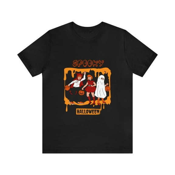 Spooky Halloween Shirt Unisex in Black