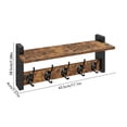thumbnail image 3 of Wall Mounted Storage Rack For Living Room Decoration Ornament Rack Entrance Key Rack Solid Wood Bathroom Storage Rack Wood, 3 of 6