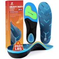 thumbnail image 1 of Chenchen 240+ LBS Heavy Duty Support Insoles for Men Women, Orthotic Insert for Plantar Fasciitis, Flat Feet, High Arch Support, Shock Absorbing, Cuttable, 1 Pair(Blue,M11.0-12.5/W12.0-13.5), 1 of 1