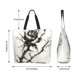 thumbnail image 5 of Easygdp Black And White Rose Bolsas Tote para Mujer, Bolsos de Hombro para Viaje, Bolsos de Mano de Gran Capacidad para Compras y Trabajo, 5 of 8