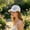 White B, variant on Women's Summer Lace Flower Baseball Cap, Adjustable Sun Protection Hat, Breathable Mesh Back, Design C, Outdoor Activities