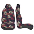 thumbnail image 3 of Yiaed Roses Skulls Print Car Seat Covers,Universal Auto Seats Protector Fits for Car,SUV Sedan,Truck,Automotive Seat Covers & Accessories(Two packs), 3 of 7