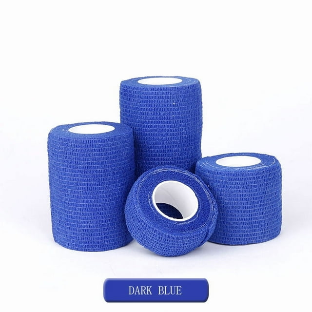 1 Rouleau 2.5/5/7.5/10cm*4.8m Bandage Élastique Auto-Adhésif Non Tissé pour Fixation Sportive Doigt Poignet Jambe