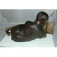 thumbnail image 6 of Girl Laying Reading a Book Bronze Statue, Hillhouse Elegant Sculpture for Home & Garden Decor - Timeless Art Piece for Living Room, Patio, or Library, 36"L x 17"W x 18"H, 6 of 13