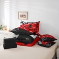thumbnail image 4 of Erosebridal Rugby Print Bedding Sets Full Size, American Football Comforter Sets with Sheets, Soccer Decor, Reversible 7 Pieces, 4 of 5