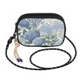 thumbnail image 2 of FORMRS Mini Crossbody Bag for Women Adjustable Rope Shoulder Casual Phone Purse, Blue Hydrangeas Pattern, 2 of 7