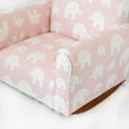 thumbnail image 5 of Kid Rocking Chair for Toddlers, Child Chair for Little Kids, Upholstered Toddler Armchair for Children,  and Cute Little Kid Chairs (Rockers, Pink Elephants Print), 5 of 7