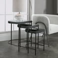 thumbnail image 5 of Uttermost India Contemporary Ceramic Nesting Tables in Black (Set of 3), 5 of 5