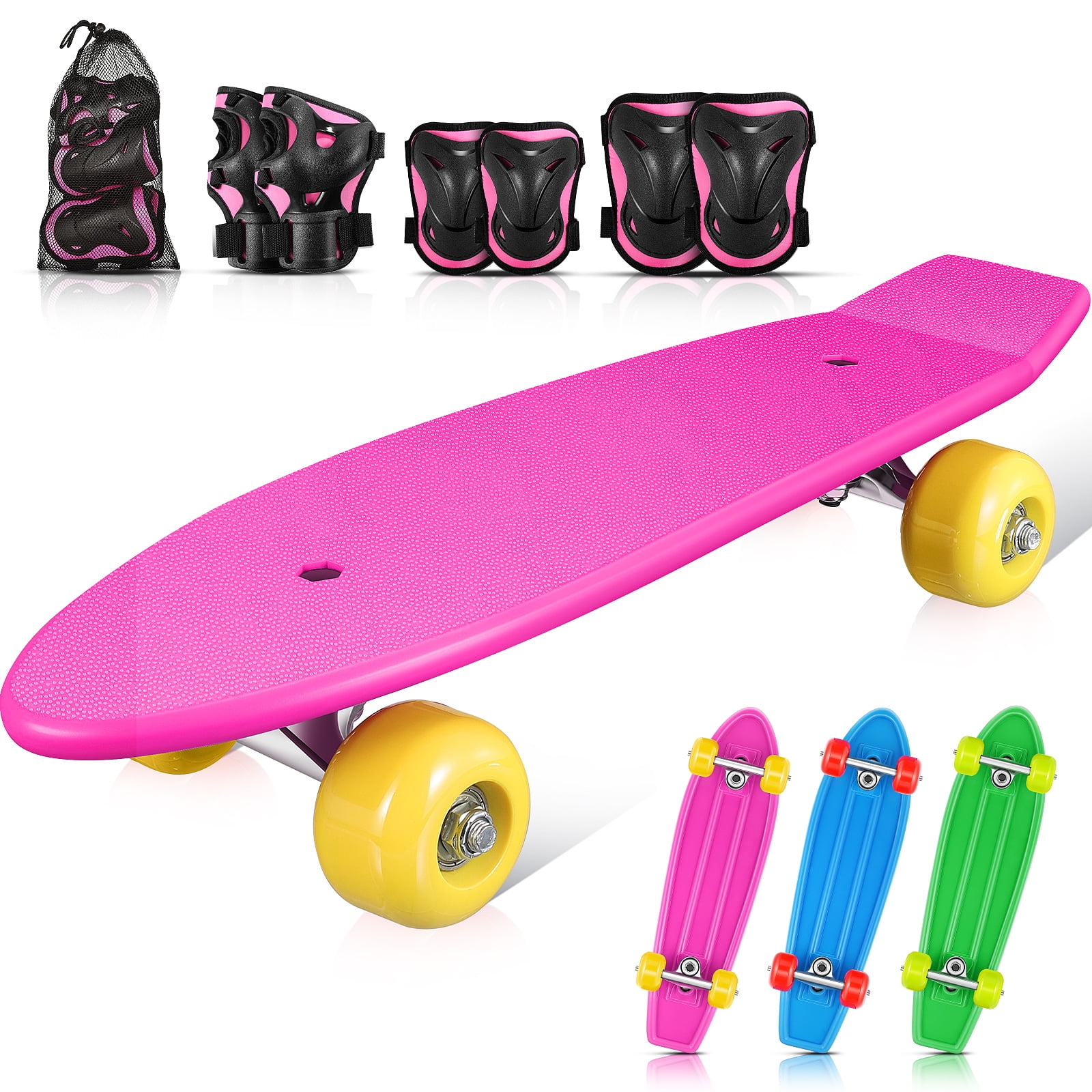 Details about   Complete Skate Boards Skateboard LED Wheels for Beginners Teens Girls THP 