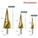 thumbnail image 5 of Step Drill Bit Set, 3Pcs Titanium Step Drill Bits, Metric B, 5 of 5