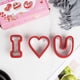 thumbnail image 3 of Gibobby Cute Cake Tools Cortadores en forma de corazón / estrella / flor Juego de cortadores de galletas de plástico de inoxidable(Rosa), 3 of 5