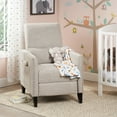 thumbnail image 2 of GDF Studio Kiersten Contemporary Fabric Pushback Recliner, Light Gray, 2 of 10