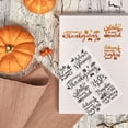 thumbnail image 4 of 1Sheet Hello Autumn Pumpkin Clear Rubber Stamps Happy Thanksgiving Greeting Words Reusable Silicone Transparent Seals for Card Making DIY Scrapbooking Journaling Photo Album Decoration 6.3 x 4.3inch, 4 of 7