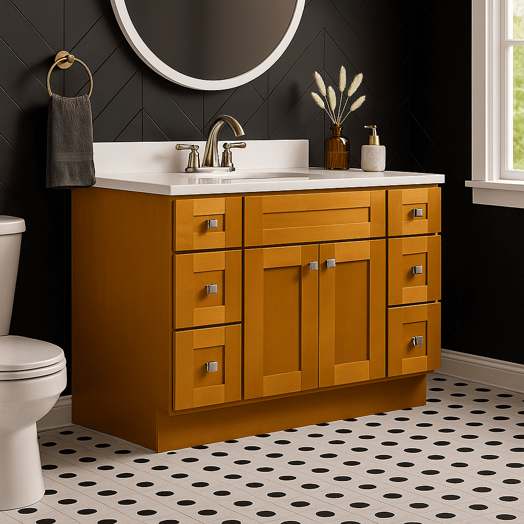 h♡ Design House Brookings 48x21 2-Door 6-Drawer Shaker Bathroom