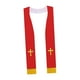 thumbnail image 3 of Estola de misa para clérigos, estola clásica de graduación para hombres, mujeres, bodas, adultos, Rojo Blanco, 3 of 9