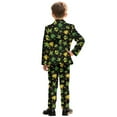 thumbnail image 3 of Xoenoiee Jamaica Flag Hibiscus Palm Tree Star Print Boys Suit Slim Fit Formal Suit Set with Adjustable Waist for Toddler Boy Teenage, Wedding, Graduation, Churches, 9-10 Years, 3 of 7