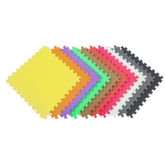 FlooringInc Eco Soft+ 2'x2' EVA Foam Tiles - (25 White) Soft Flooring Play Mat, Gym Flooring