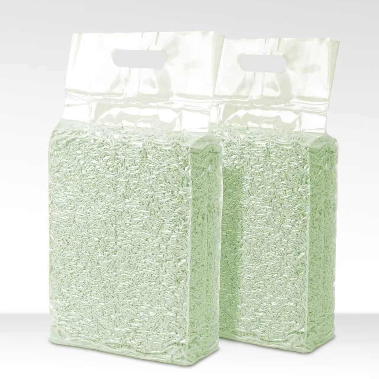 Tofu Cat Litter 11.2 LB  GR (5.6 lb×2bag) Clumping, 100% Natural Raw Materials, Clumping,Flush able,Ultra Absorbent and Fast Drying,Solubility in Water,Really Dust-Free,Less Scattering