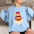 thumbnail image 5 of Rciityk Women's Long Sleeve Sweatshirts Crew Neck Cute Print Pullover Top Fall Casual Loose Comfy Blouse, 5 of 5