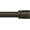 Antique Bronze, variant on Adjustable curtain rod, 1" diameter with aluminum trim, 16 to 144 inches