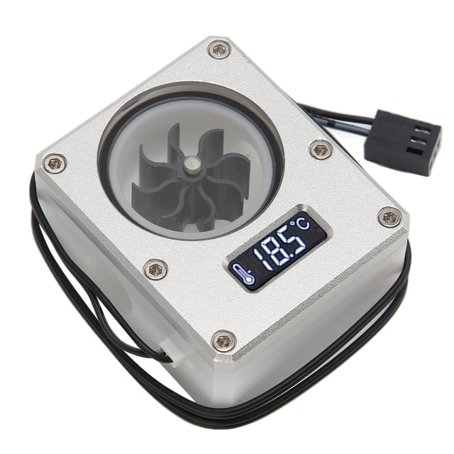 Medidor De Refrigeración Por Agua Para PC, Medidor De Flujo De Refrigeración Por Agua Con Rosca G1/4, 12 V, Acrílico Premium Pequeño De 3 Pines Para PC Para Ordenador Para