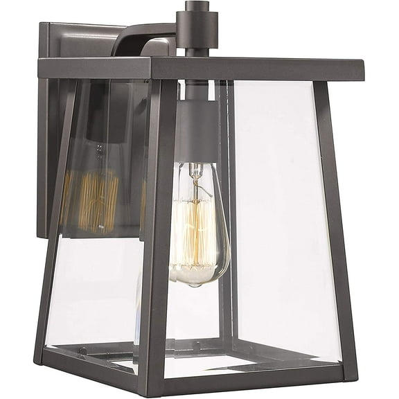 RADIANCE Goods Transitional 1 Light Rubbed Bronze Outdoor Wall Sconce 12" Tall