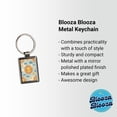 thumbnail image 2 of Smiling Sun Background Metal Rectangle Keychain, 2 of 7