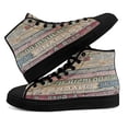 thumbnail image 4 of Diabetes In This House We Never Give Up High Top Canvas Shoes Sneakers Black Size 6, 4 of 7