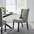 thumbnail image 3 of Modway Baronet Button Tufted Fabric Dining Chair, 3 of 8