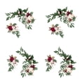 thumbnail image 1 of Guirnalda rústica de flores artificiales para decoración de fiestas y recepciones. 4 rojo rosa, 1 of 9