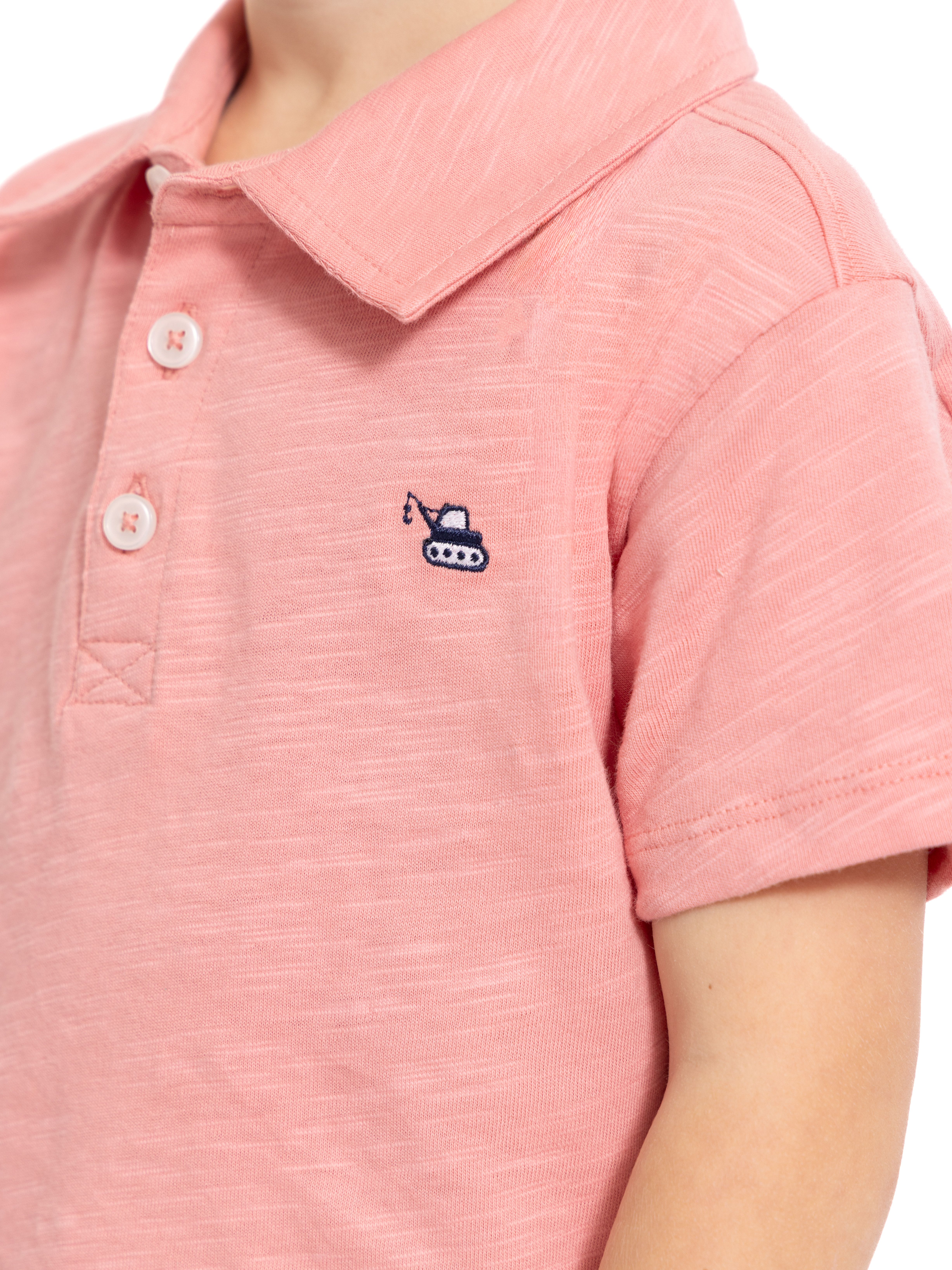 Wonder Nation Toddler Boys Cotton Polo Shirt with Short Sleeves, Sizes 12M-5T