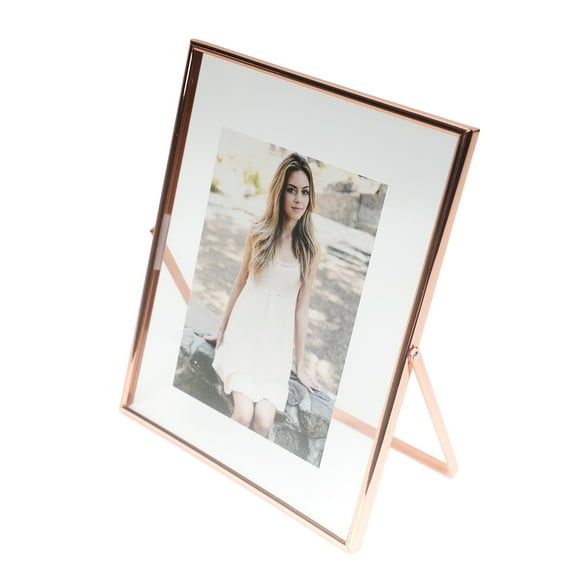 AhaGo 8x10 Rose Gold Floating Picture Frame, Vertical, For Photo 8x10, 7x9, 6x8,Classy For Festival, Wedding