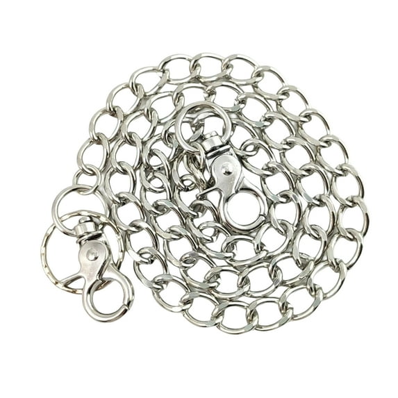 Amaiiu Waist Belt Chain Portable Fashionable Replacement Solid Color Anti-rust Decorative Performing Chains Ornament Accessories Long Silver 70cm