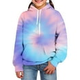 thumbnail image 2 of Byoo Toddler Boys Hoodie Tie Dyed Long Sleeve Hooded Sweatshirt Children's Pullover Top, 2 of 3