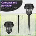 thumbnail image 2 of Kqiang 4 pcs Solar Powered Outdoor & Backyard 53 sq ft Mosquito & Fly Zapper Light Bulb Kit, Black, 4 Count, 2 of 7