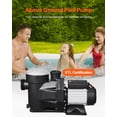 thumbnail image 2 of Bomba para piscina VEVOR In/Abog Suelo, 2 HP, 220 V, autocebante, 135 GPM, 2 of 9