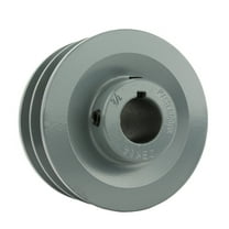 Masterdrive Cast Iron 3.5" Dual Groove Pulley Belt B Section 5L Shaft with 7/8" Sheave 2BK34-7/8