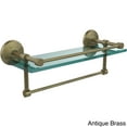 thumbnail image 5 of 16-in Gallery Glass Shelf with Towel Bar in Polished Nickel, 5 of 5
