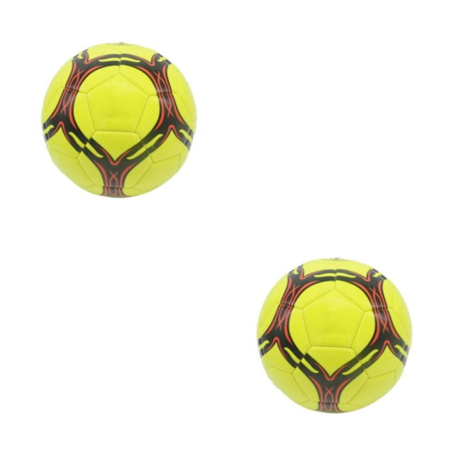 Justharion Durable Football Ball For Training - Wide Application Range And Portable thickened yellow type 5 2Set