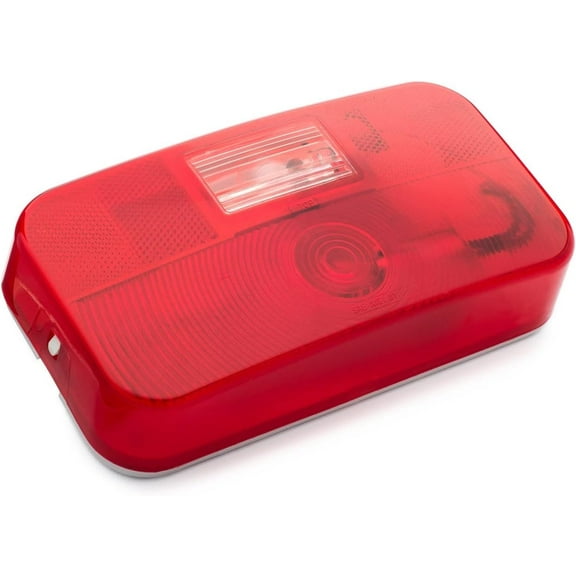 Lumitronics Red Surface Mount Back Up Light Trailer Light Kit for RV and Camper, White