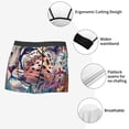 thumbnail image 3 of Pofeuu Vibrant Leopard In Flowers Print Men’s Boxer Briefs, Moisture-Wicking Underwear, Regular,Trunk-Medium, 3 of 5
