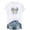 White #04, variant on Easter Shirts for Women Bunny Shirt Cute Floral T-Shirt Funny Rabbit Summer Graphic Tee Casual Tops Easter Gift Shirt
