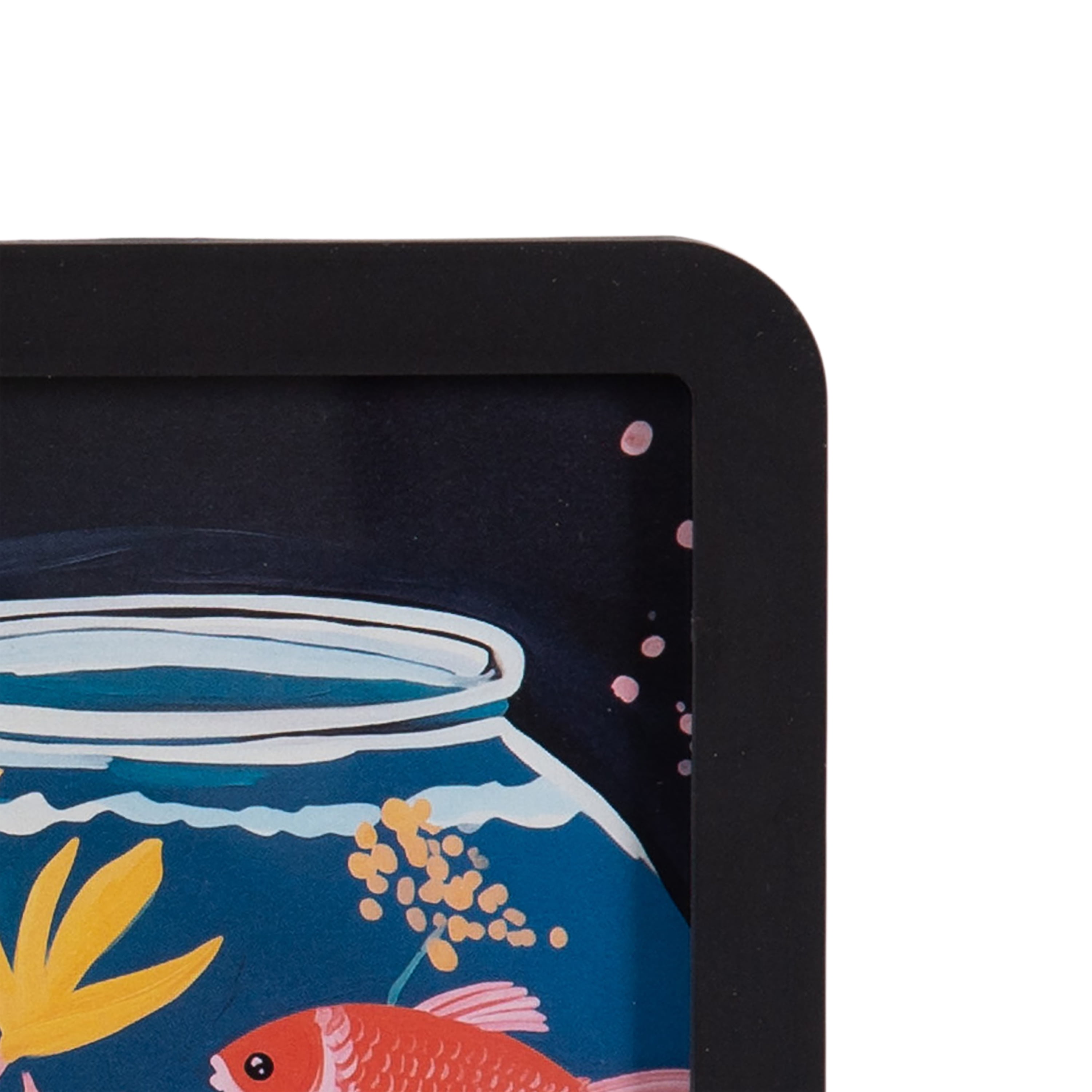 Boba 5x7 Rounded Black Decorative Tabletop Picture Frame, BOBA GAL RND 5X7 BLK